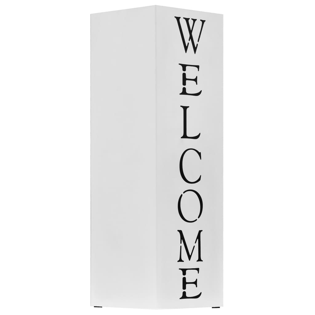 Regenschirmständer Welcome Stahl Weiß