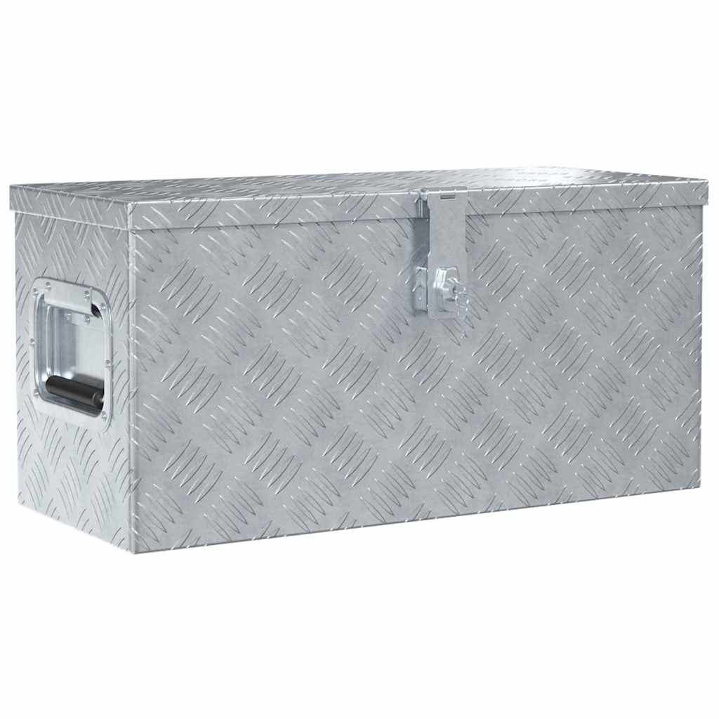 Aluminiumkiste 61,5 x 26,5 x 30 cm Silbern