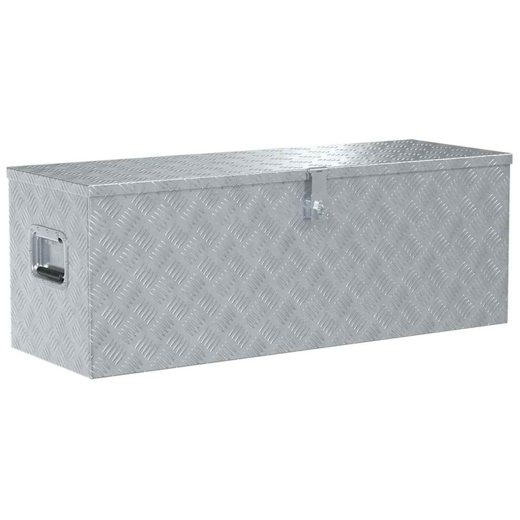Aluminiumkiste 110,5×38,5×40 cm Silbern
