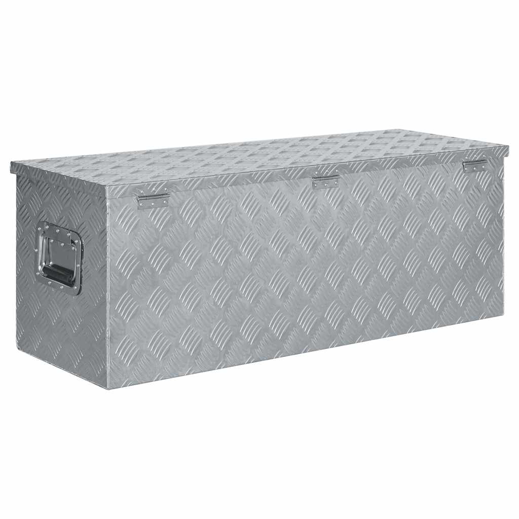 Aluminiumkiste 110,5×38,5×40 cm Silbern