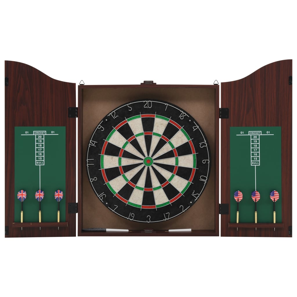 Professional Dartboard Sisal with Cabinet and 6 Darts
