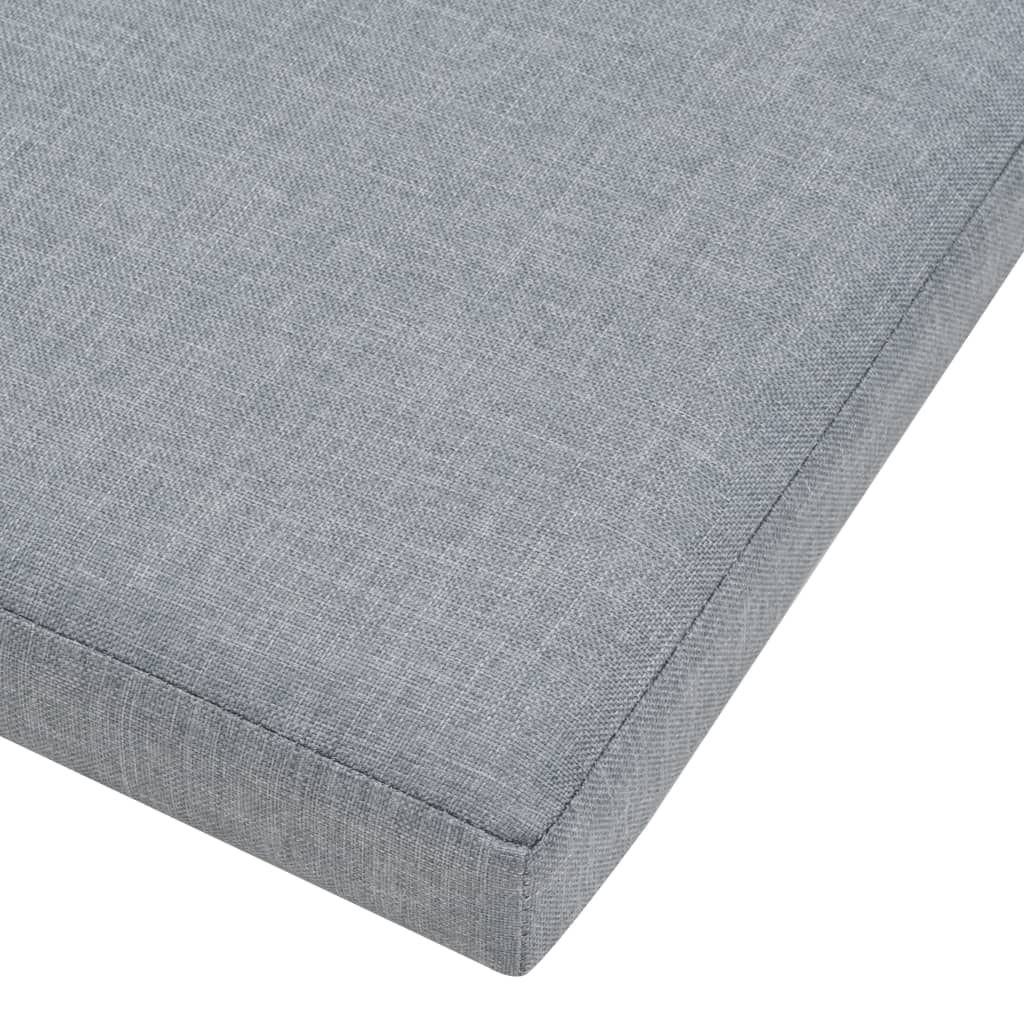 Falthocker Katzenbett Leinenoptik 37×33×33 cm Grau
