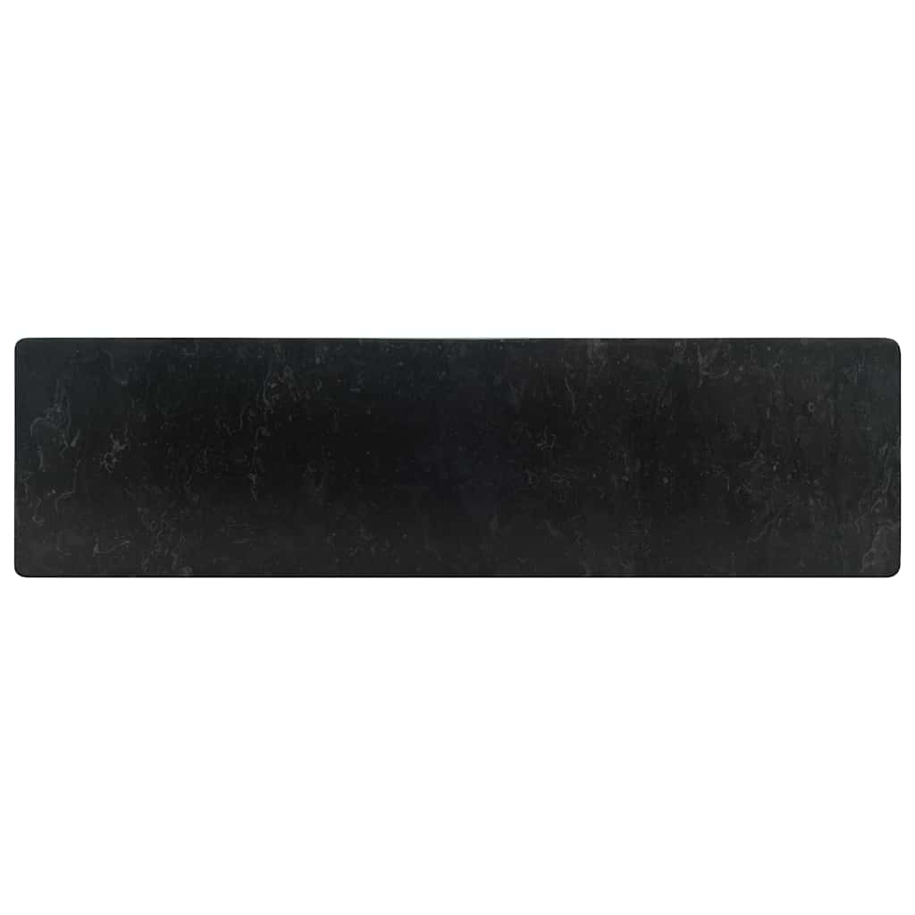 Waschbecken 45x30x12 cm Marmor Hochglanz-Schwarz