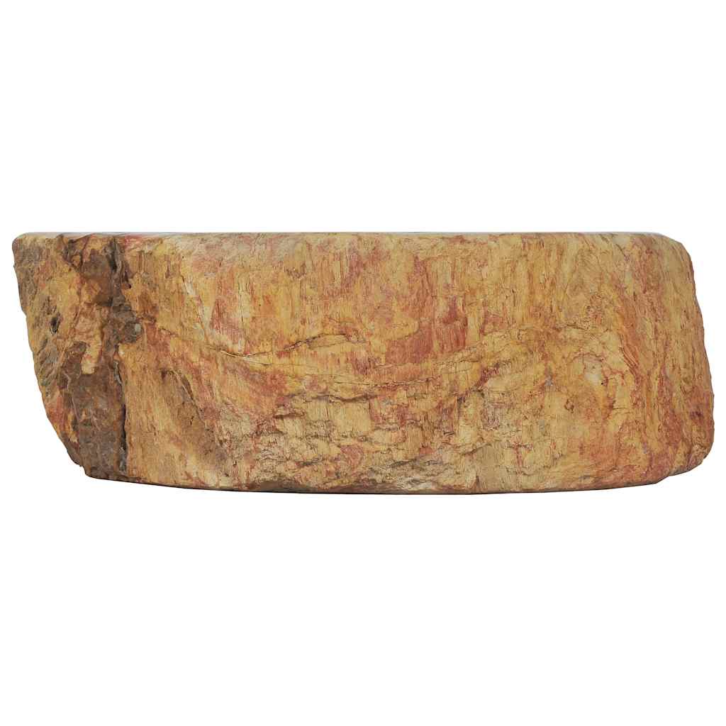 Waschbecken 45x35x15 cm Fossil-Stein Cremeweiß