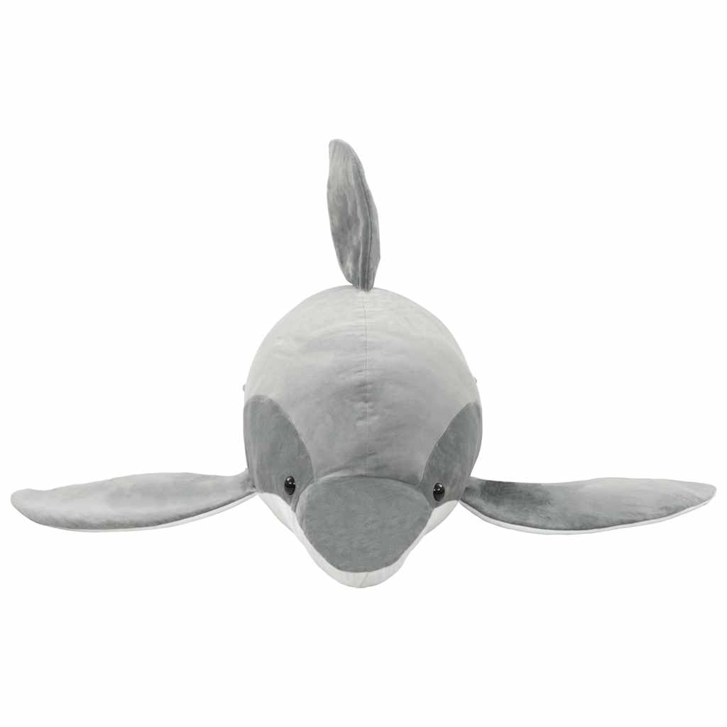 Delfin Kuscheltier Plüsch Grau