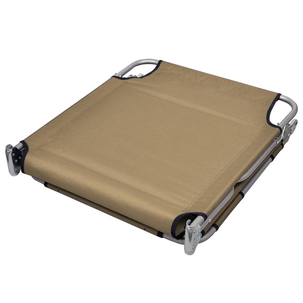 Bain de soleil oreiller pliable dossier réglable taupe