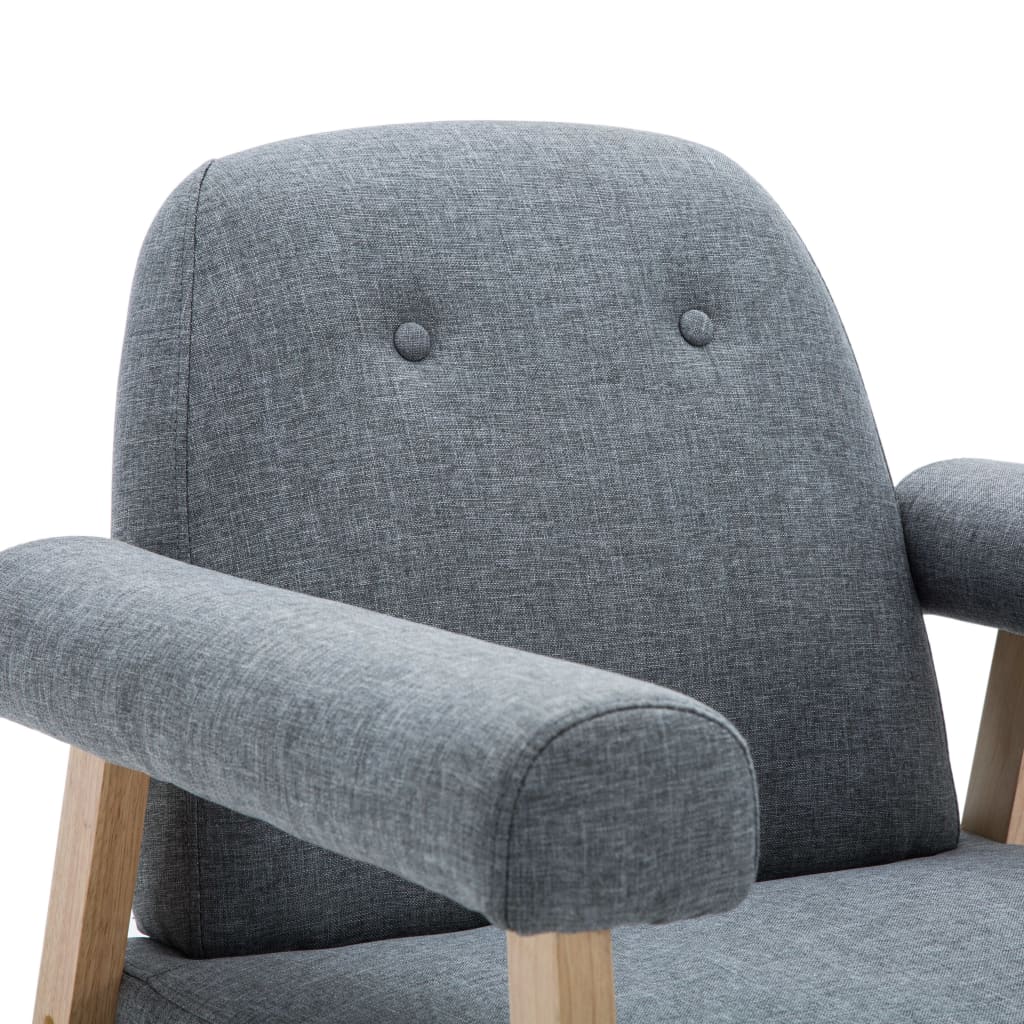 Sessel Hellgrau Stoff