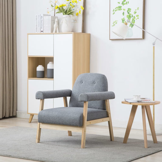 Sessel Hellgrau Stoff