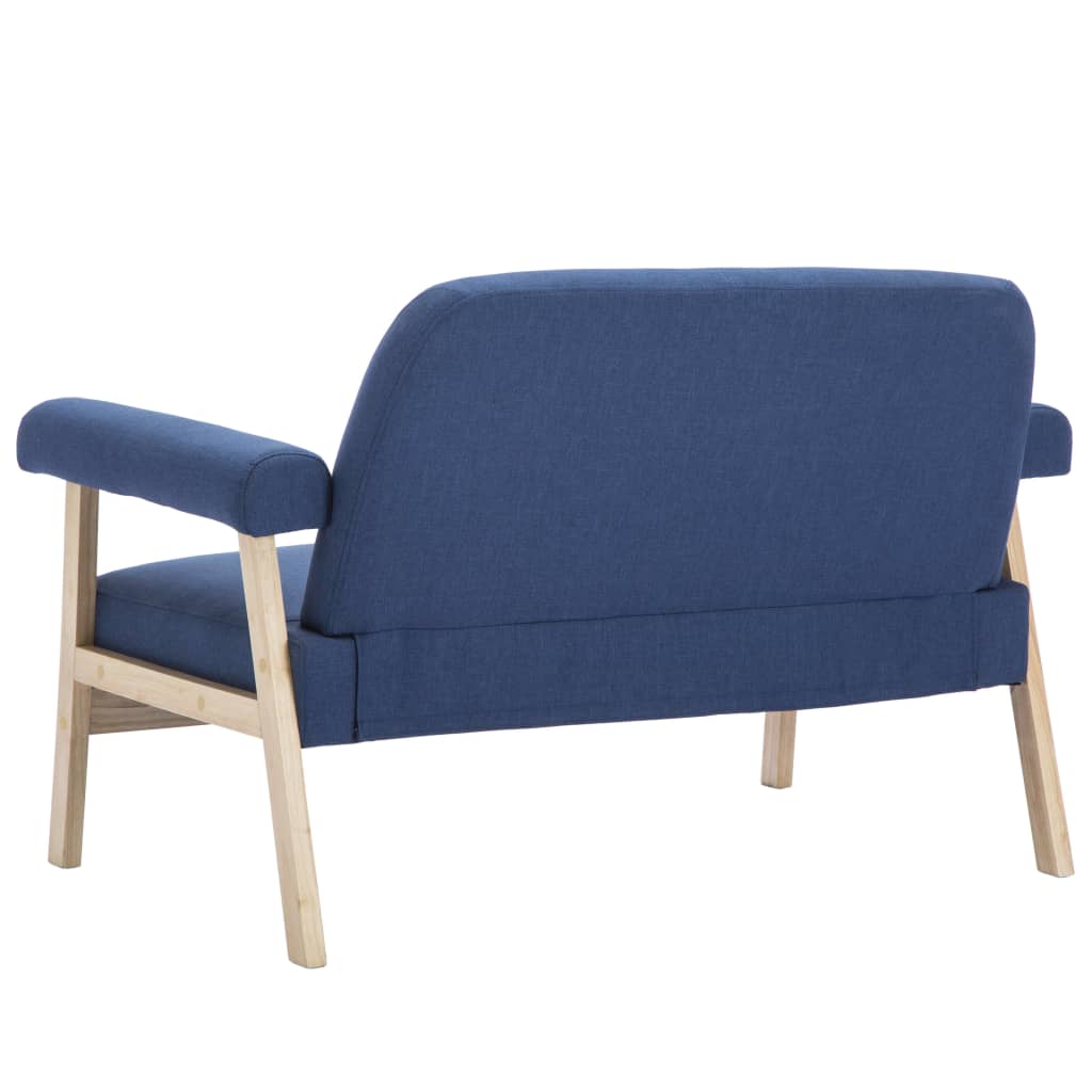 2-Sitzer-Sofa Stoff Blau