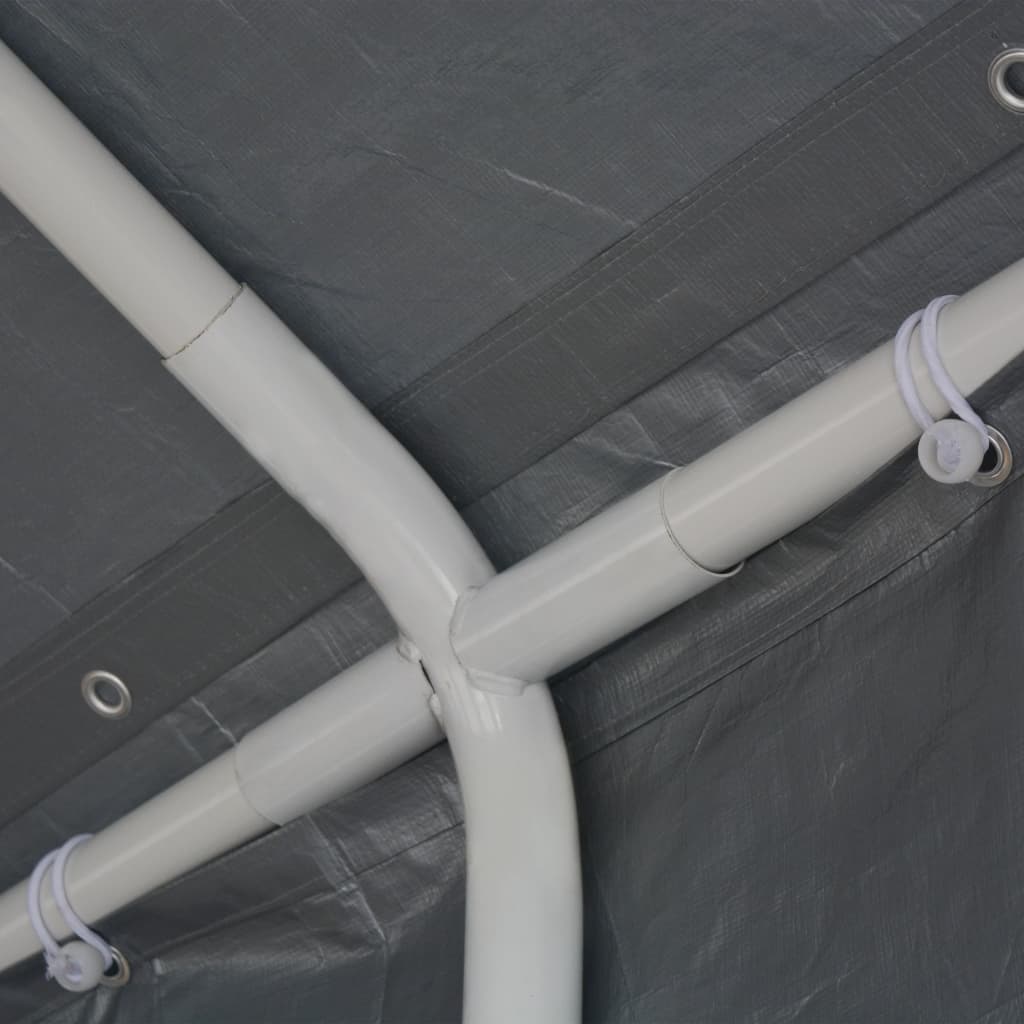 Tente de réception PE 6x12 m grise