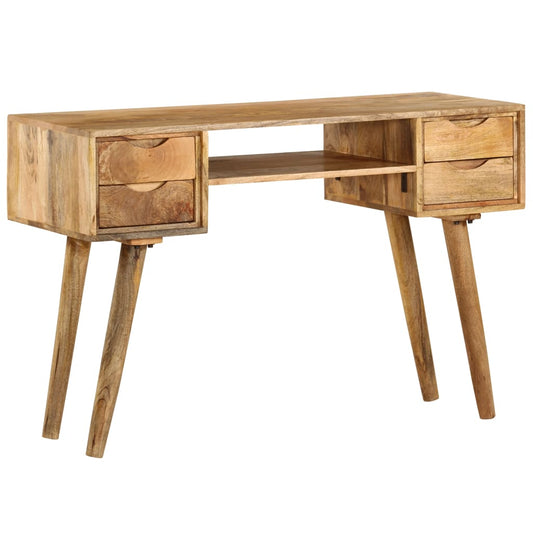Bureau en bois de manguier massif 115×47×76 cm