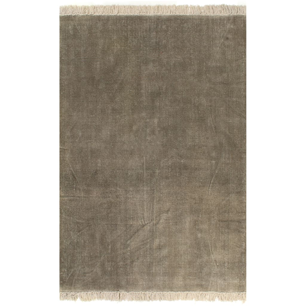 Kelim-Teppich Baumwolle 160x230 cm Taupe