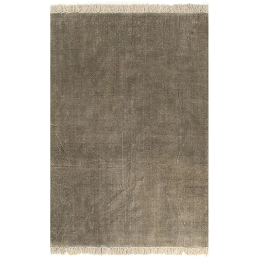 Kelim-Teppich Baumwolle 160x230 cm Taupe