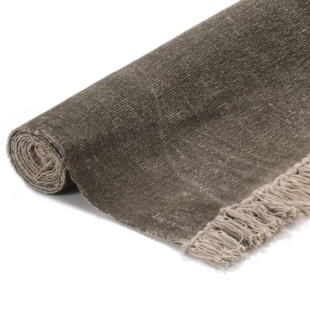 Kelim-Teppich Baumwolle 160x230 cm Taupe