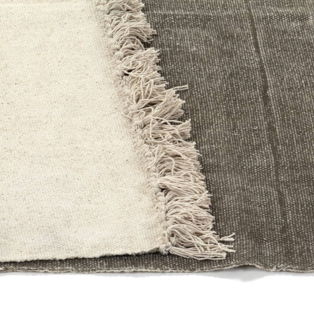 Kelim-Teppich Baumwolle 160x230 cm Taupe