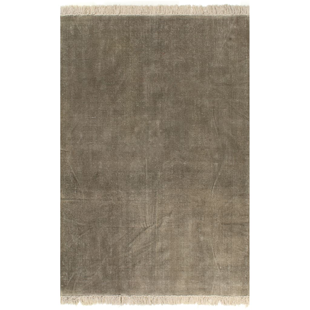 Kelim-Teppich Baumwolle 200x290 cm Taupe