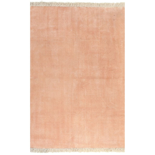 Kelim-Teppich Baumwolle 160x230 cm Rosa
