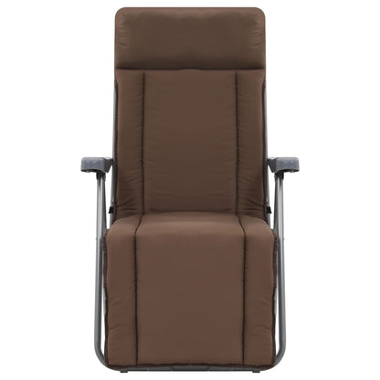 Klappstühle mit Kissen, 2 Stück, braun