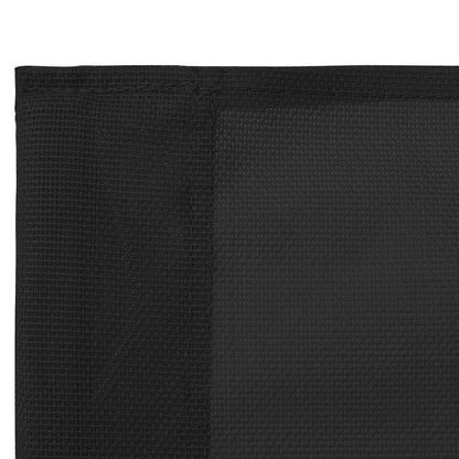 4-tlg. Garten-Lounge-Set Stoff und Stahl Schwarz