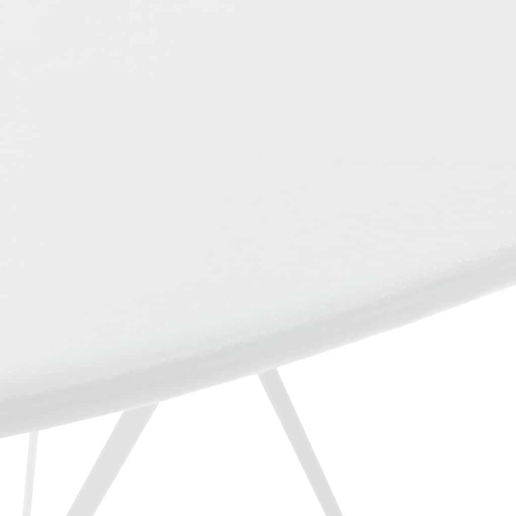 3-tlg. Bistro-Set Stahl Weiß