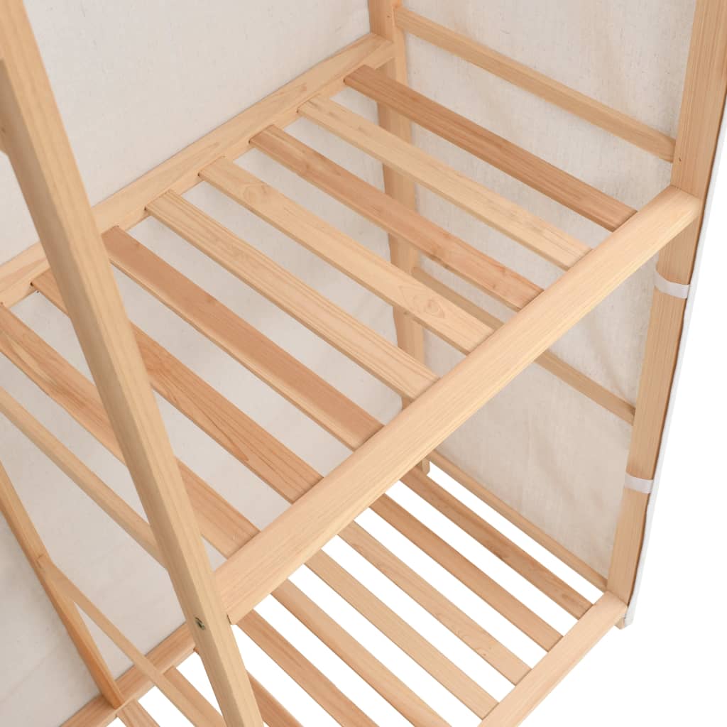 Wardrobe with 3 levels 110 x 40 x 170 cm