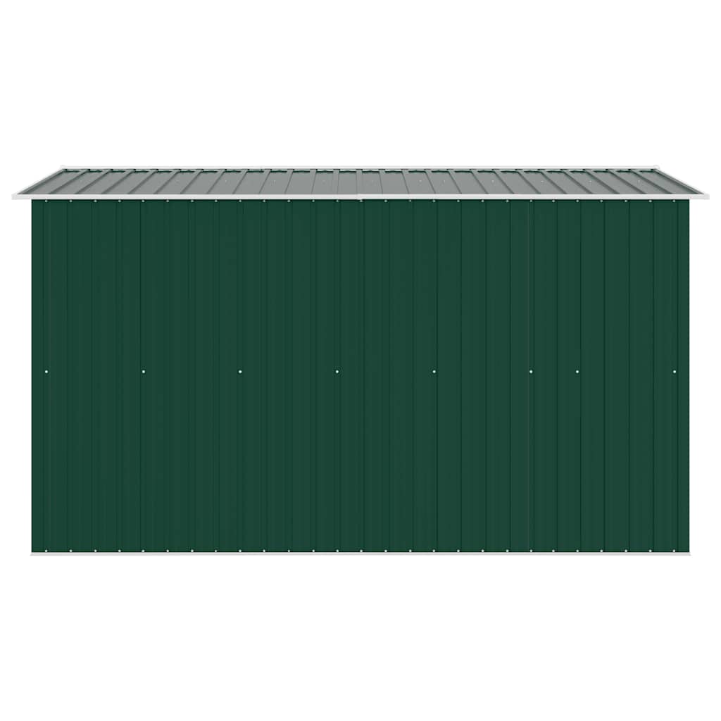 Gerätehaus 257x298x178 cm Metall Grün
