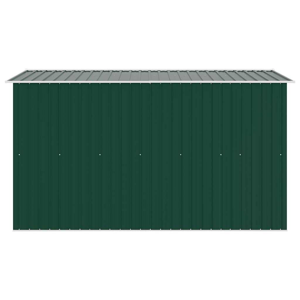 Gerätehaus 257x298x178 cm Metall Grün