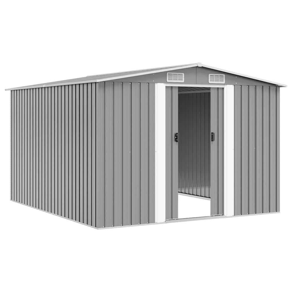 Gartenhaus 257x298x178 cm Metall Grau