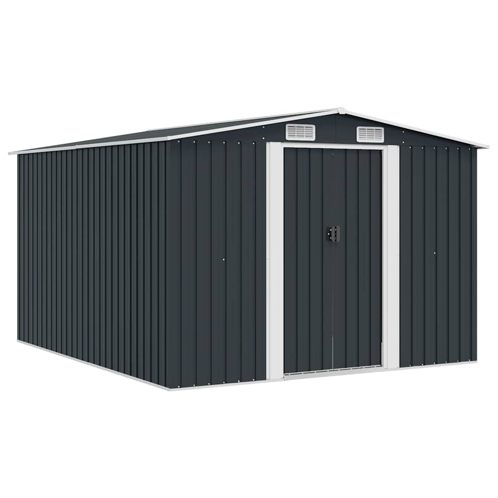 Gerätehaus 257x298x178 cm Metall Anthrazit