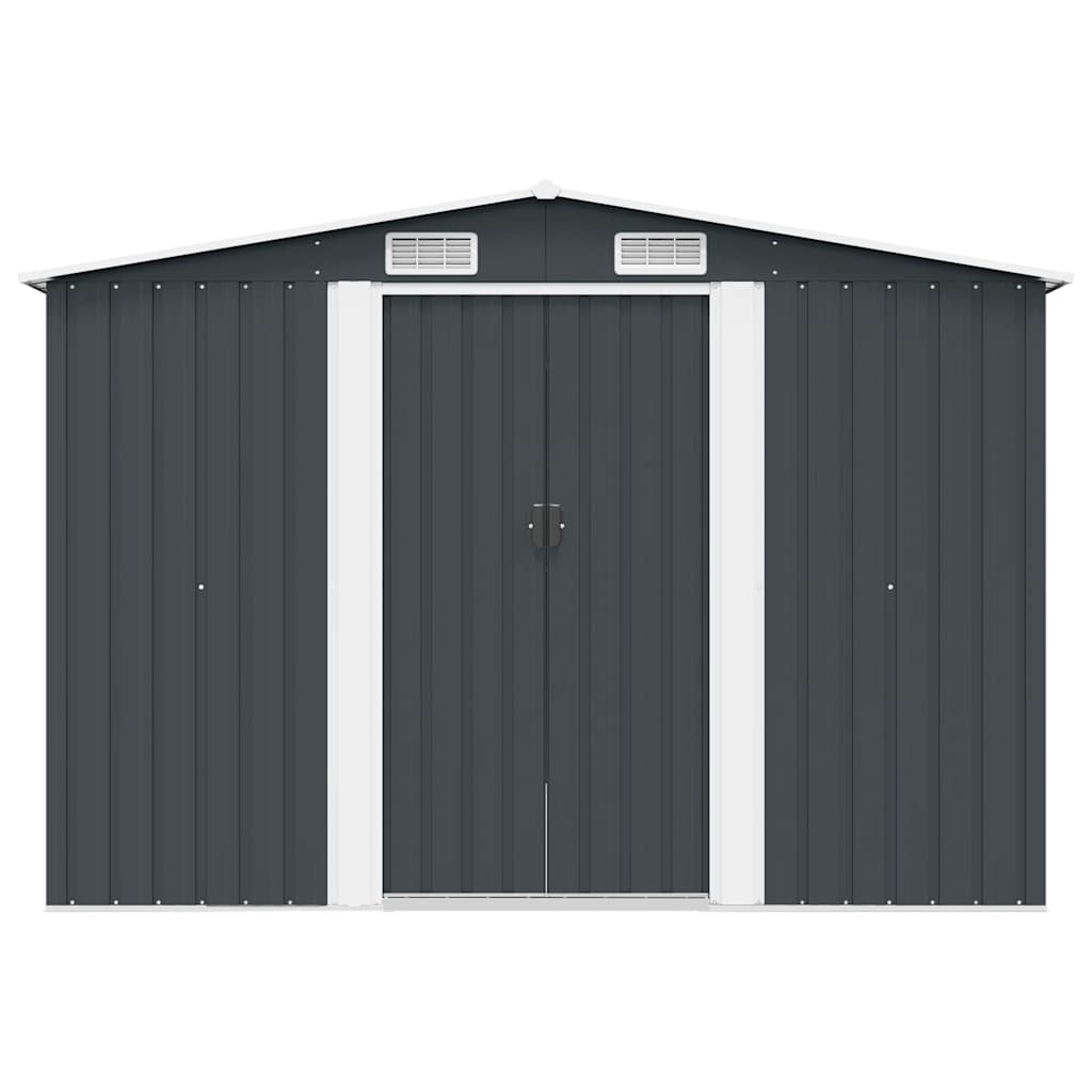 Gerätehaus 257x298x178 cm Metall Anthrazit