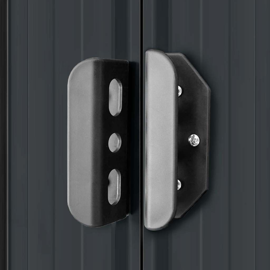 Gerätehaus 257x298x178 cm Metall Anthrazit