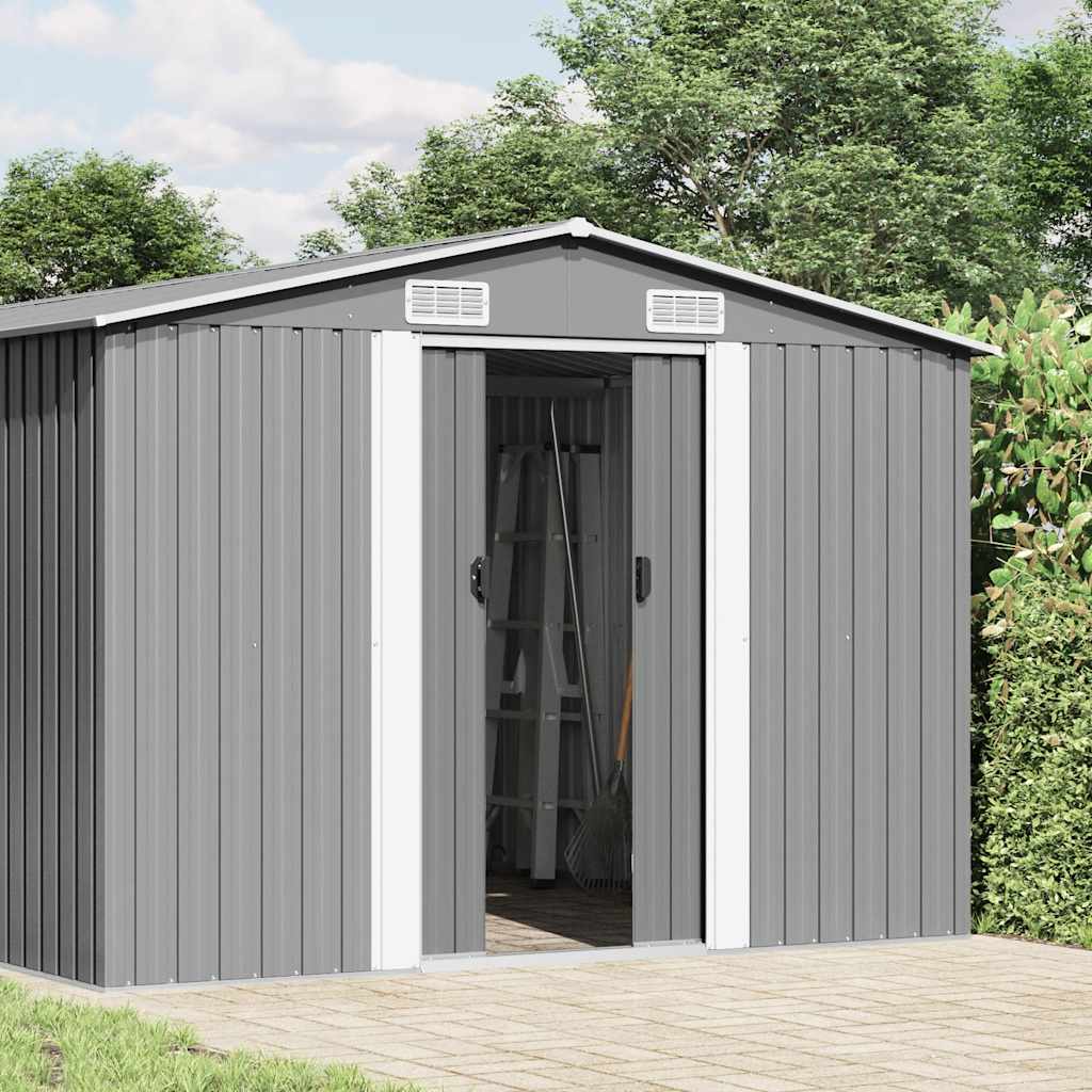 Gerätehaus 257x489x181 cm Metall Grau