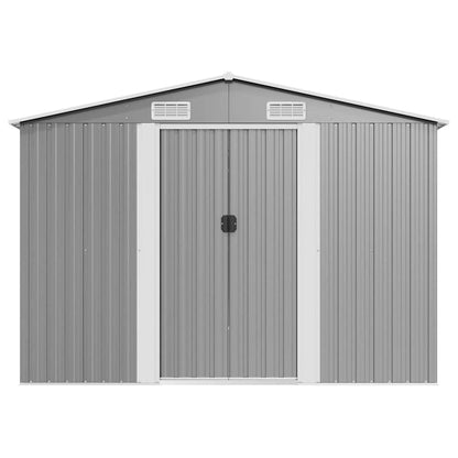 Gerätehaus 257x489x181 cm Metall Grau
