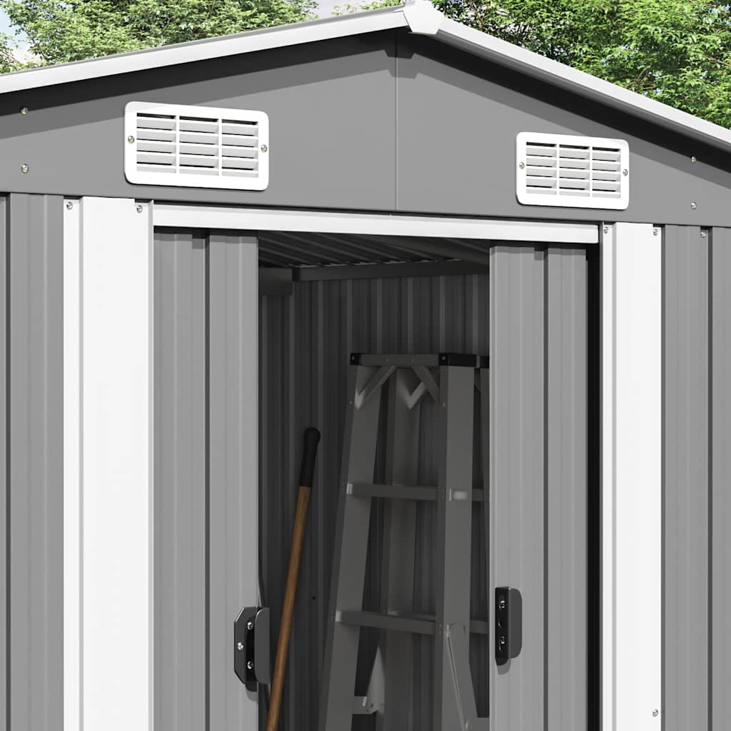 Gerätehaus 257x580x181 cm Metall Grau