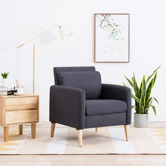 Sessel Dunkelgrau Stoff