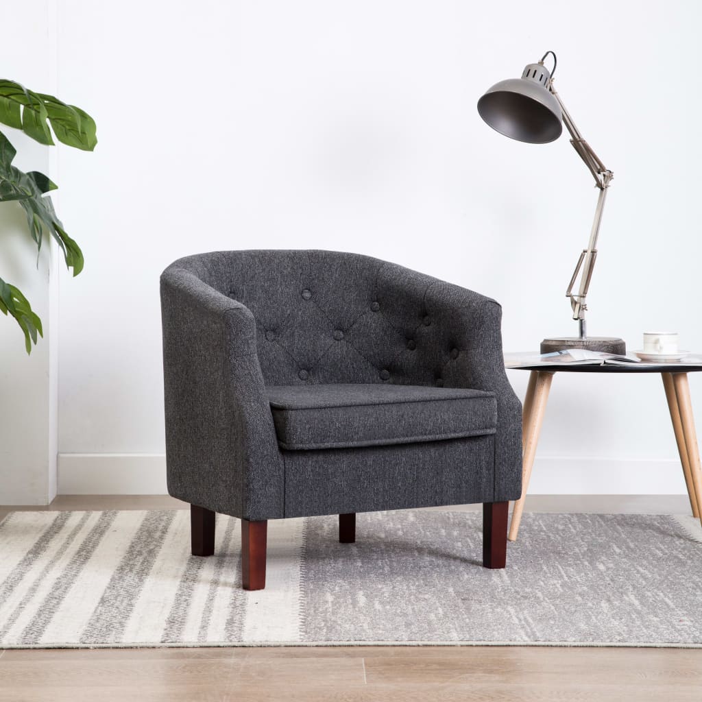 Sessel Dunkelgrau Stoff