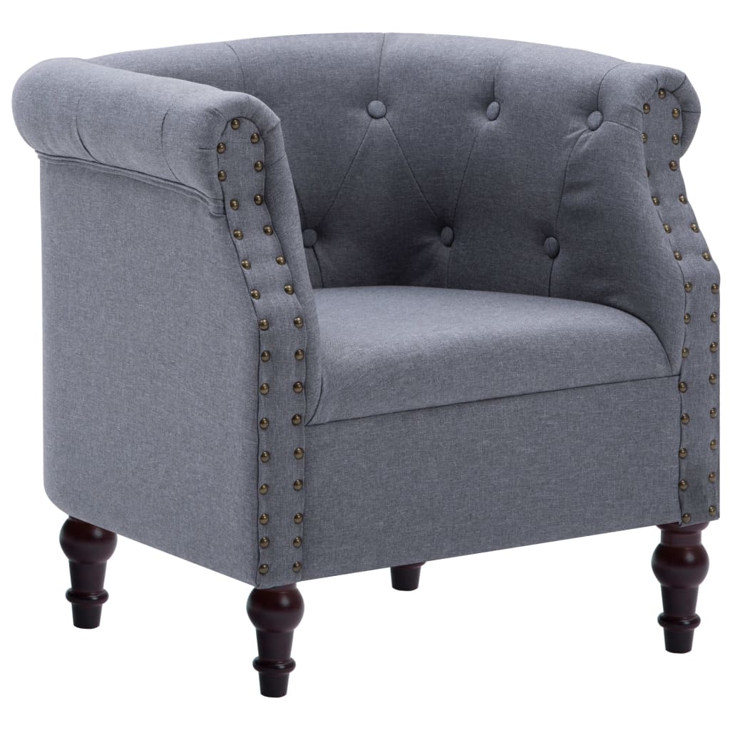 Sessel Hellgrau Stoff