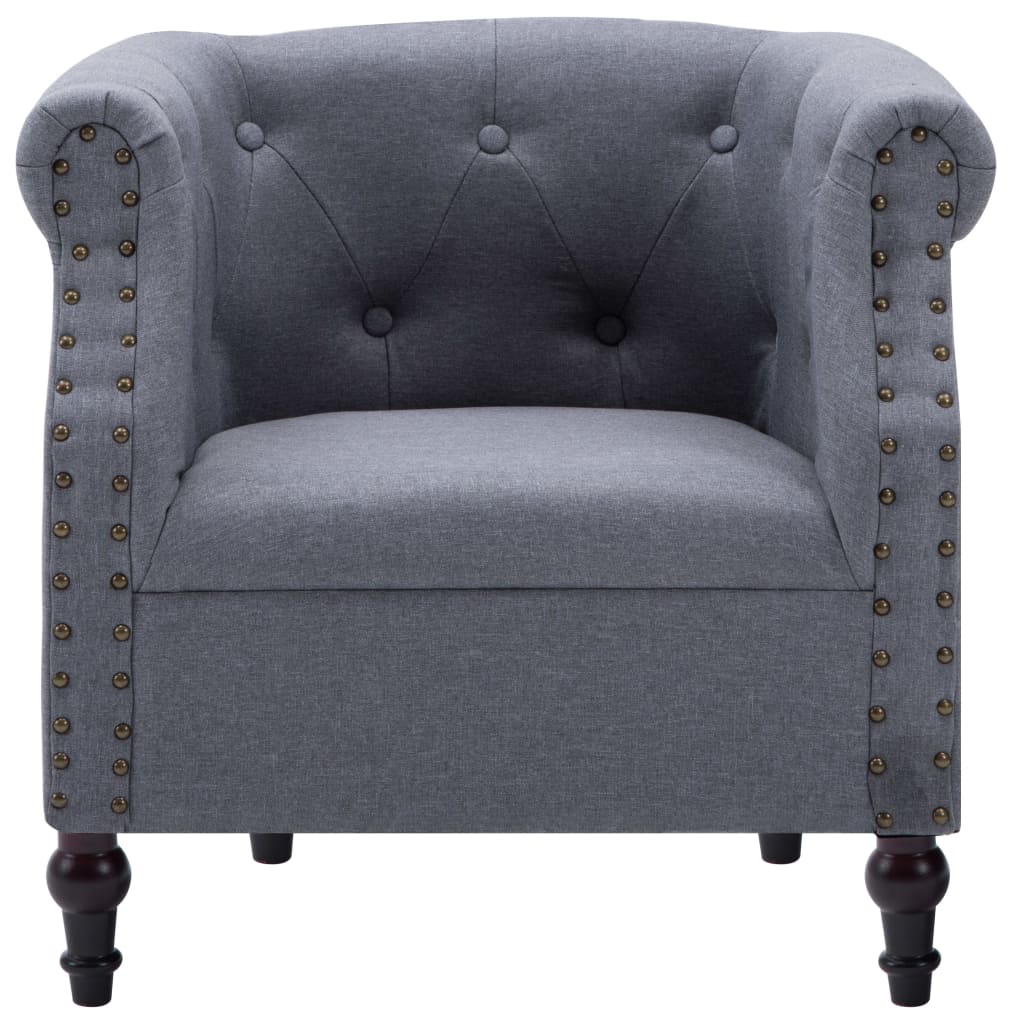 Sessel Hellgrau Stoff