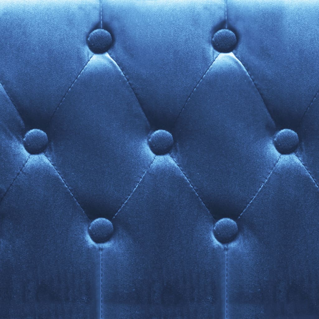 Sessel Blau Samt