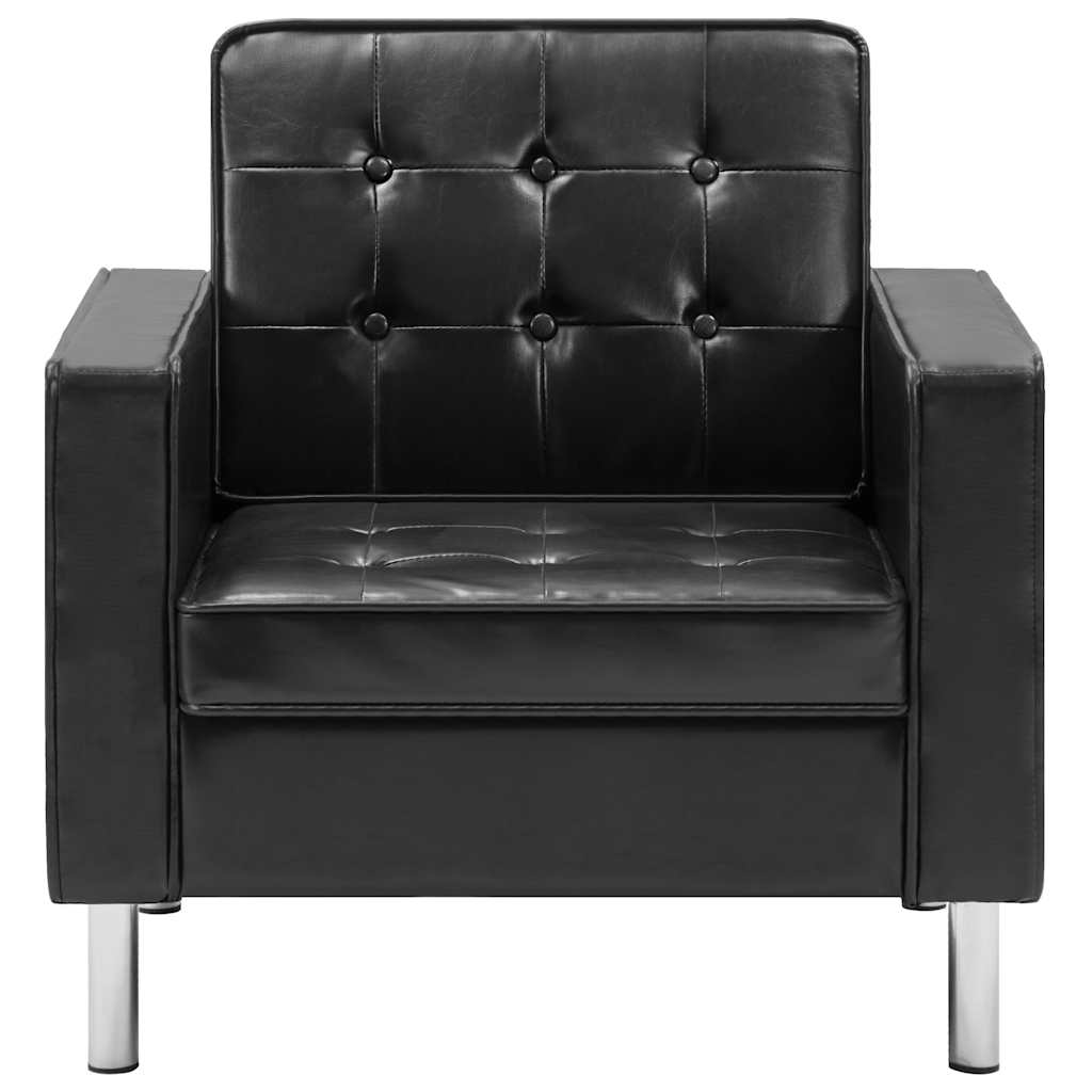 Sessel Schwarz 75x70x75 cm Kunstleder