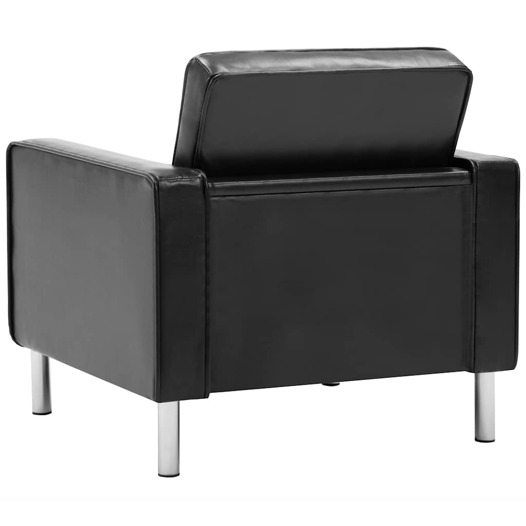 Sessel Schwarz 75x70x75 cm Kunstleder
