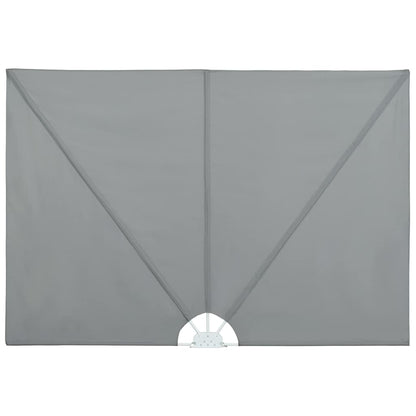 Faltbarer Terrassen-Seitenfächer Grau 240 × 160 cm