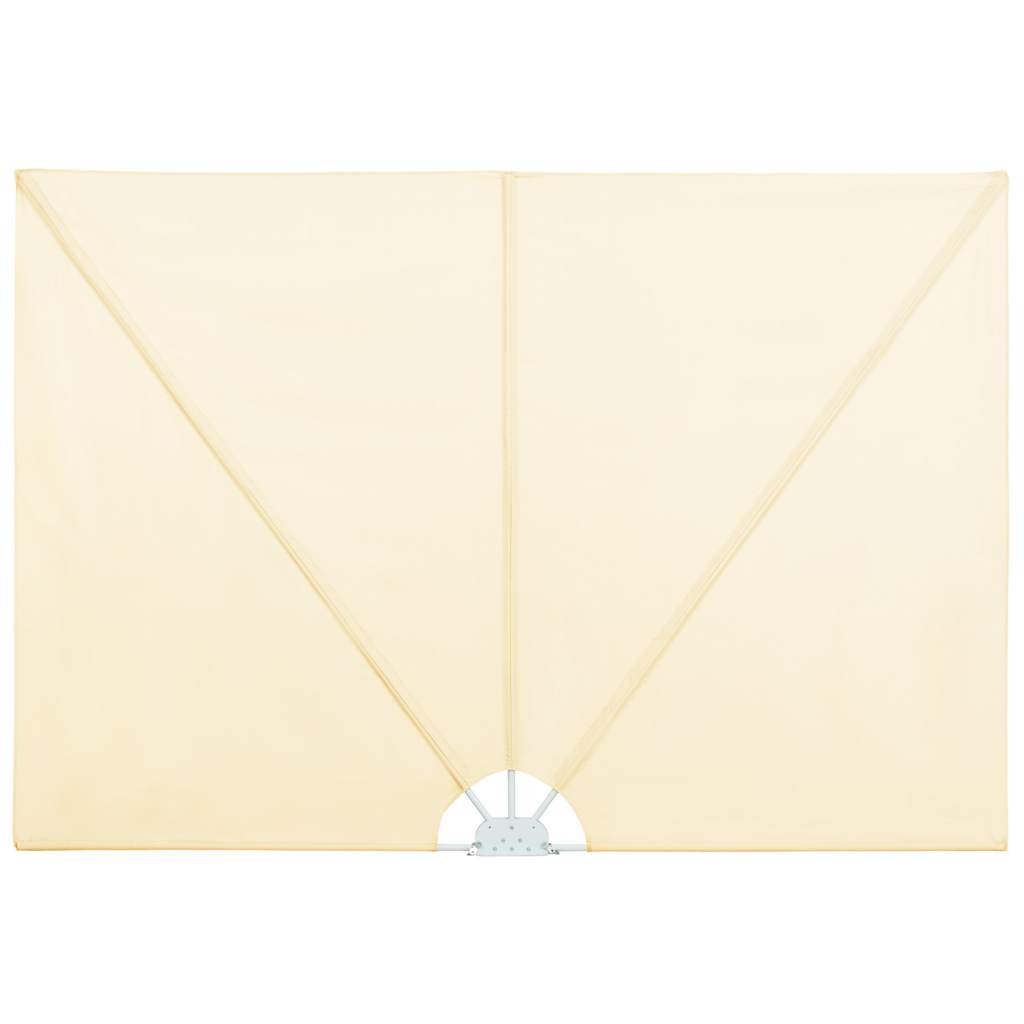 Faltbarer Terrassen-Seitenfächer Creme 240×160 cm