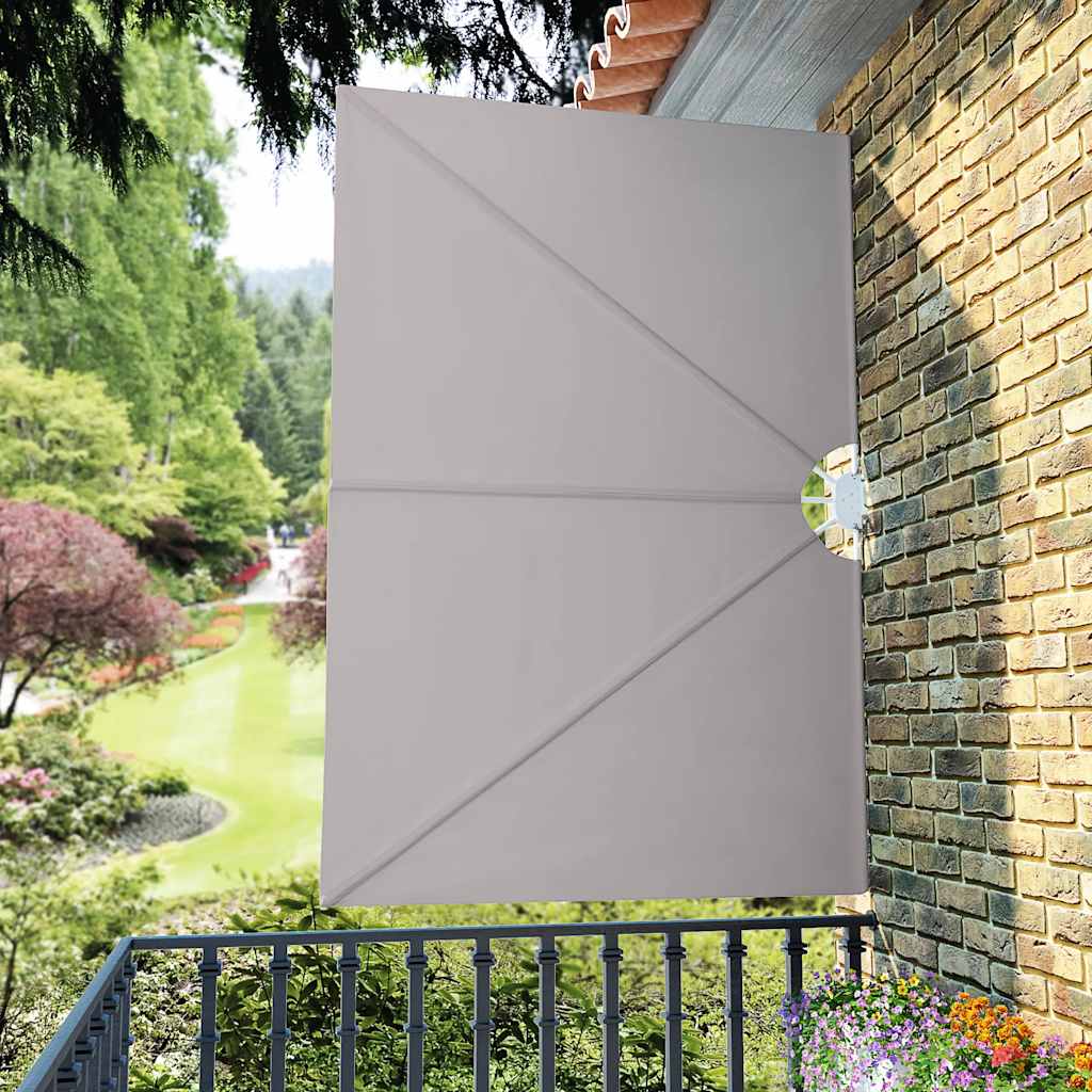 Faltbarer Terrassen-Seitenfächer Creme 240×160 cm