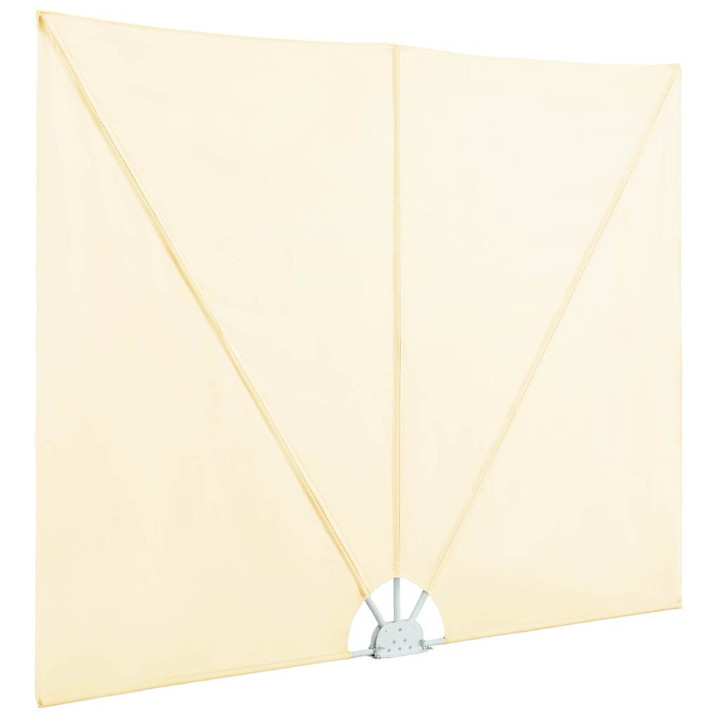 Faltbarer Terrassen-Seitenfächer Creme 240×160 cm