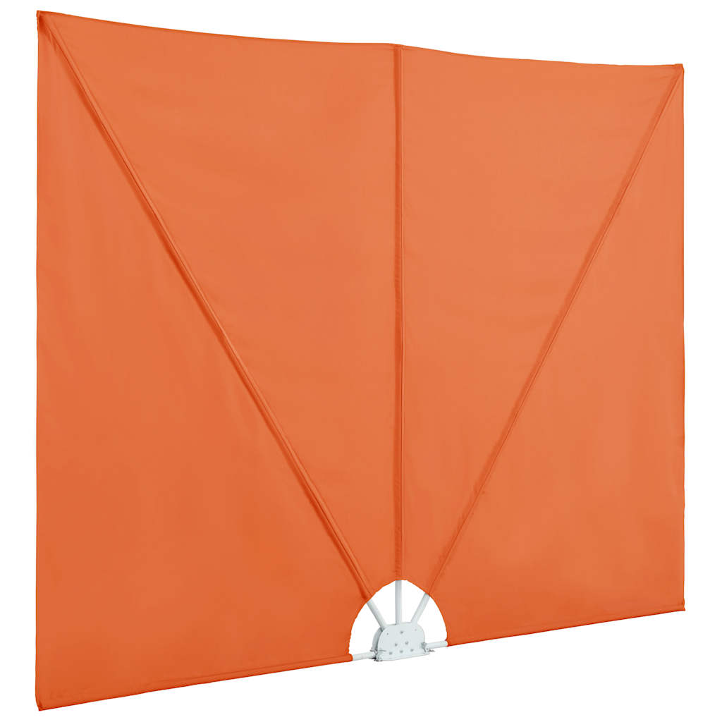 Faltbarer Terrassen-Seitenfächer Terracotta-Rot 240×160 cm