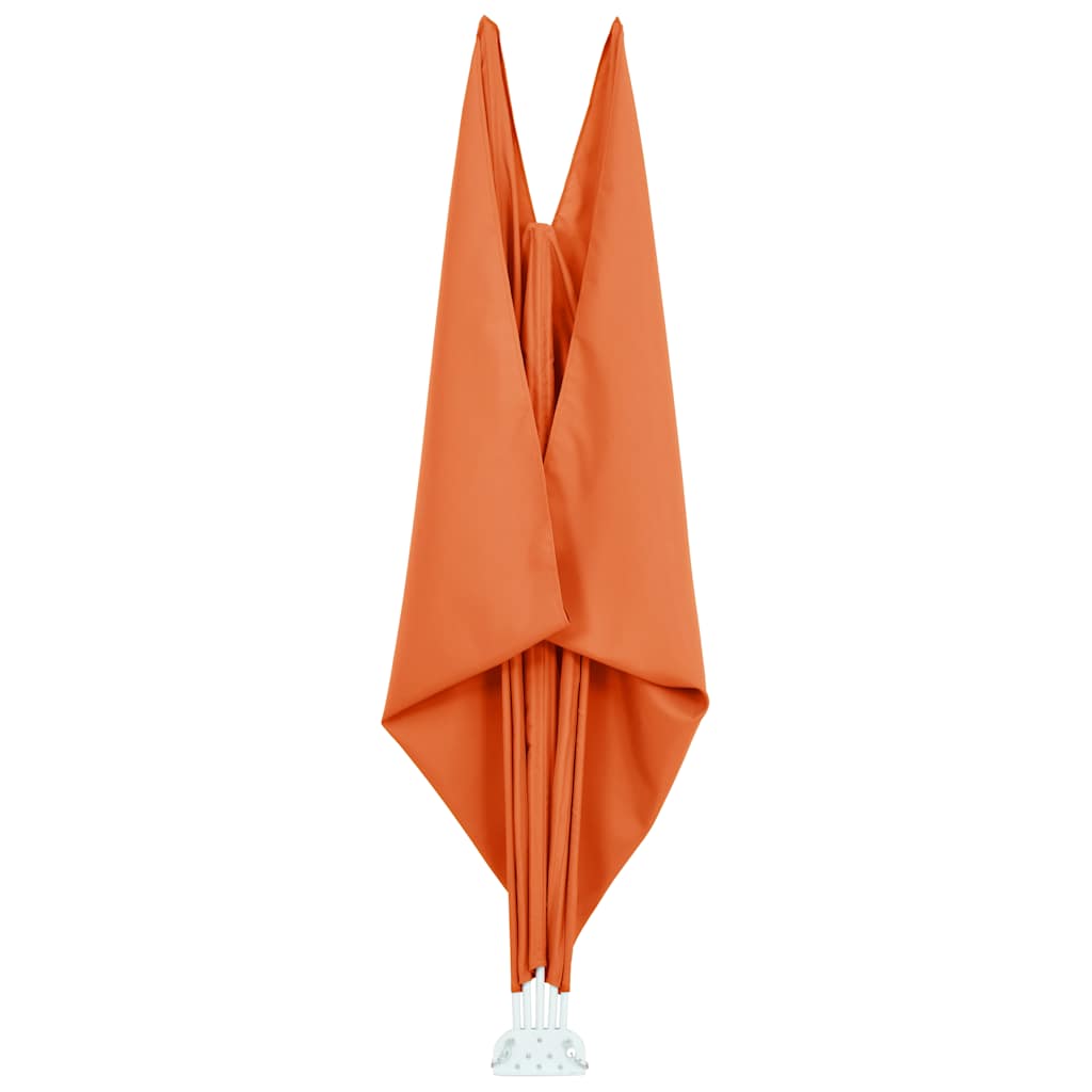 Faltbarer Terrassen-Seitenfächer Terracotta-Rot 240×160 cm