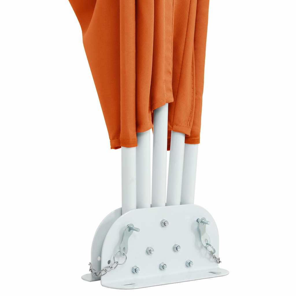 Faltbarer Terrassen-Seitenfächer Terracotta-Rot 240×160 cm