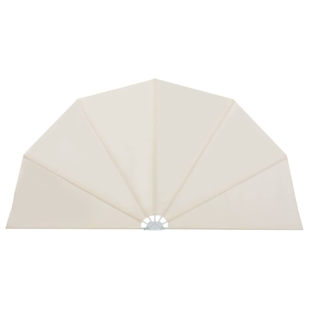 Faltbarer Terrassen-Seitenfächer Creme 200 cm