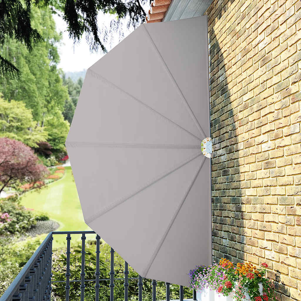 Faltbarer Terrassen-Seitenfächer Creme 200 cm